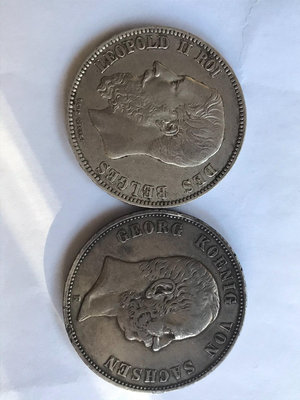 右邊德國格奧爾格一世1903年5馬克銀幣