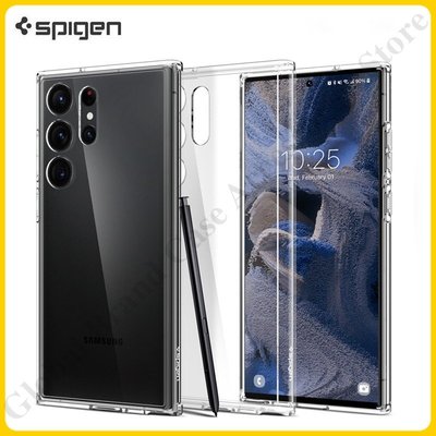 適用於三星 Galaxy S23 Ultra S23+ Plus 硬質 PC 透明保護套的原裝 Spigen Ultra