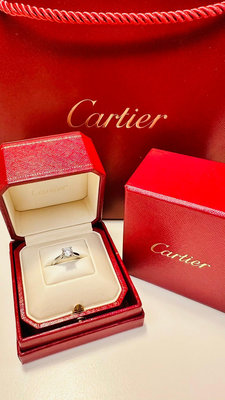 法國皇室珠寶卡地亞Cartier Bridal 1895系列 1.01ct  單顆鑽戒 經典款 二手