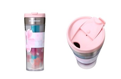 日本星巴克2017限定 創意塗鴉櫻花杯 隨身保溫瓶