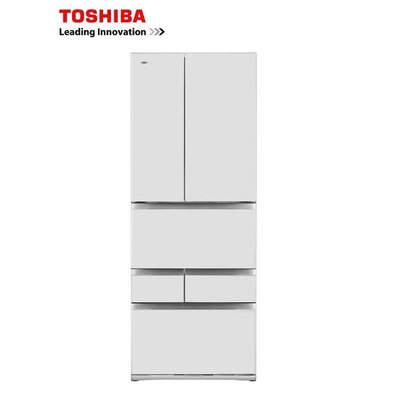 【TOSHIBA 東芝】GR-ZP550TFW(UW) 鏡面白 551公升無邊框玻璃六門變頻一級省電電冰箱
