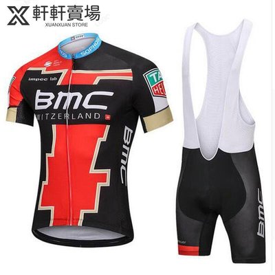 2020新款BMC男 短袖騎行服透氣單山地自行車騎行短褲短袖上衣-軒軒賣場