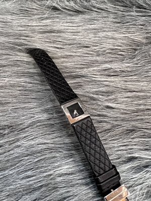 CHANEL MATELASEE 2.55 黑皮帶 菱格 方面 女錶 石英錶