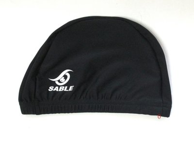 現貨SCN (C1黑色)【黑貂泳帽SABLE】尼龍泳帽/ 彈性布泳帽/每頂