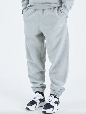 NikeLab NRG Solo Swoosh essentials Fleece Pants nike灰色寬版棉褲 長褲 acg lab