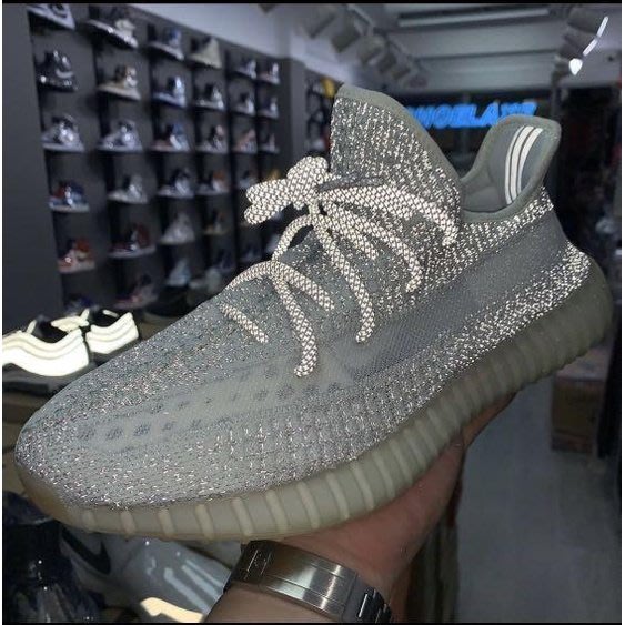 Adidas Yeezy Boost 350 V2 椰子側透反灰天使滿天星灰白光男鞋女鞋休閑