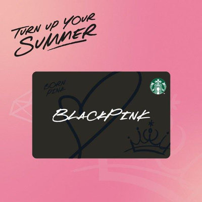 【全新未拆】星巴克 BLACKPINK 隨行卡 套組 兩入 粉紅+黑色 送精美粉紅提袋一組