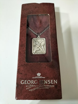 【老件 丹麥製】georg jensen 喬治傑生 海豚麥穗項鍊 925純銀 ~收藏用!