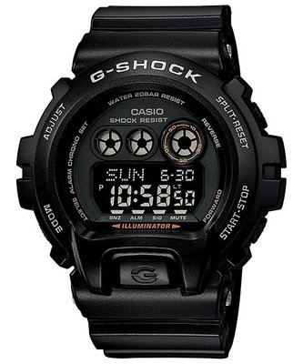 【金台鐘錶】CASIO卡西歐G-SHOCK  防水200米  高亮度 LED  大錶徑 霧黑色 GD-X6900-1