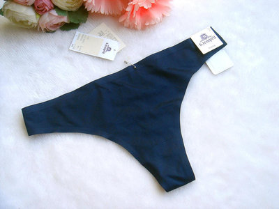 華歌爾💕 b.tempt’d 內褲 美規M號 (適合國內尺寸L號) 簡約 素面 低腰 丁字褲~深藍