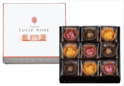 🌷tokyo tulip rose 鬱金香玫瑰花朵 手工餅乾 9入盒裝 東京車站必排伴手禮