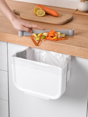 “正品”日本折疊垃圾桶壁掛式廚房家用廁所免打孔車載懸掛垃圾分類收納桶