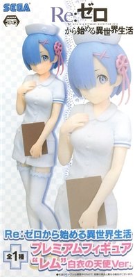日本正版 景品 SEGA Re:從零開始的異世界生活 雷姆 PM 白衣天使 護士服 模型 公仔 日本代購