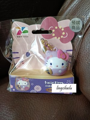 （現貨）Hello kitty 粉紫達摩 造型悠遊卡