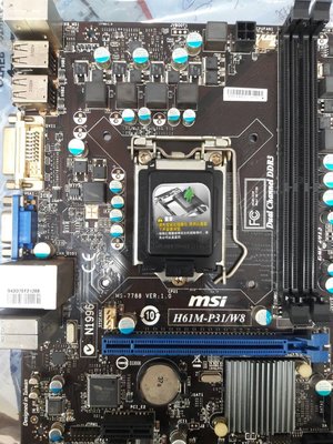 【玉昇電腦】微星 MSI H61M-P31/W8 1155 DDR3主機板