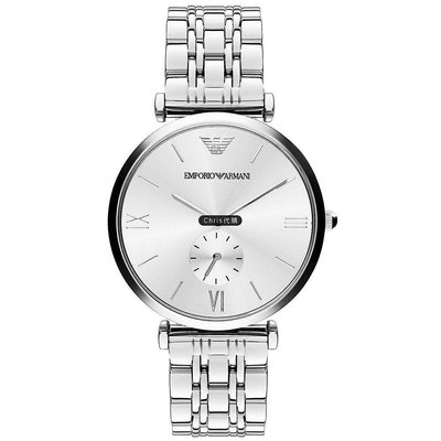 現貨 精品代購 EMPORIO ARMANI 亞曼尼手錶 AR1819 鋼帶石英腕錶簡約兩針手錶 腕錶 歐美代購 可開發票