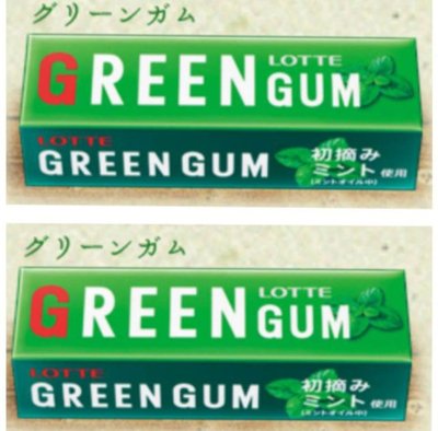 👍日本空運來台   日本LOTTE薄荷綠茶口香糖