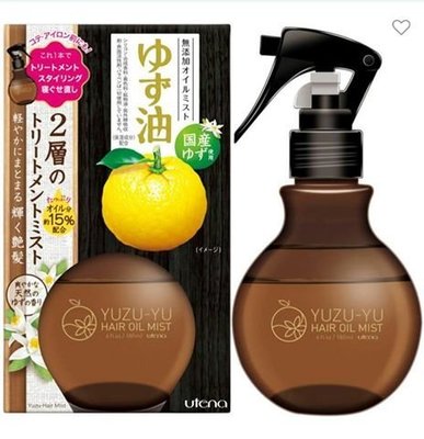 日本直送 COSME 人氣NO1 UTENA 雙層型 柚子油 護髮 噴霧