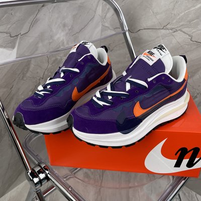 Nike Sacai Vaporwaffle Dark Iris 紫金 麂皮 運動慢跑鞋 男女鞋 DD1875-500