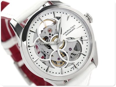 HAMILTON 漢米爾頓 手錶 Jazzmaster 36mm 鏤空 面盤 機械錶 女錶 H32405811