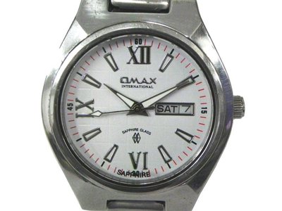 石英錶 [OMAX 4109] OMAX羅馬字圓型表[白色面]/時尚/軍錶/軍錶