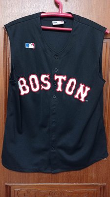 MLB波士頓紅襪隊背心式球衣黑色XL號