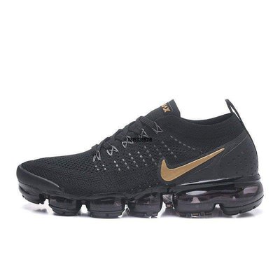 【正品】Nike Air VaporMax Flyknit 2.0 全黑 金勾 編織 慢跑 男潮鞋