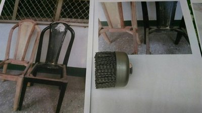 尚溢五金-4吋手提式砂輪機用的碗型(粗的矽鋼尼龍刷) (非鋼刷)(非鐵刷)去除舊的鄉村木工)(舊的木頭)的舊漆-DIY的