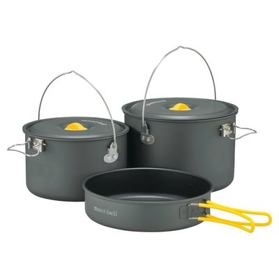 【mont-bell】1124692 ALPINE COOKER DEEP 18+20 PAN 鋁合金鍋具組折疊鍋平底鍋