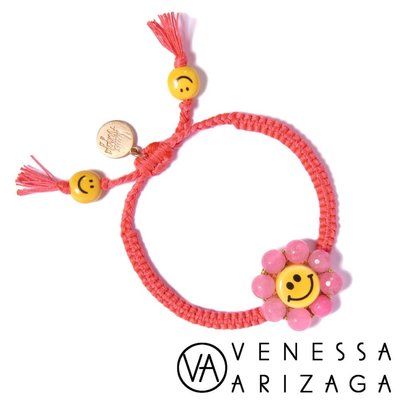 Venessa Arizaga HAPPY FLOWER 笑臉手鍊 粉紅色手鍊