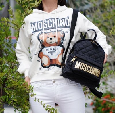 Moschino backpack 小型後背包 黑金 MOSCHINO