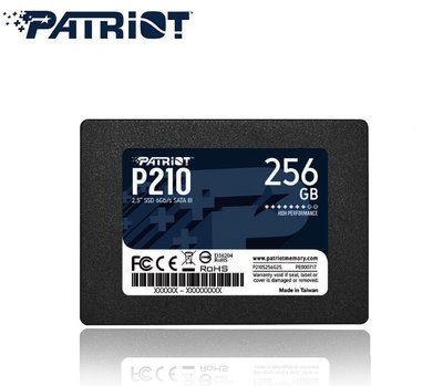 《Sunlink》PATRIOT 美商博帝 P210 256GB 2.5吋 SSD 固態硬碟