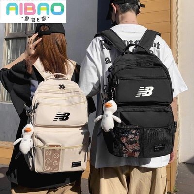 韓國New Ba 大容量防水休閒後背包 N.B雙肩包肩背包 電腦包 男女學生書包戶外旅行包--愛包E族