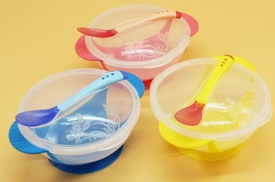 寶寶副食品餐具/副食儲存盒/兒童碗/帶蓋吸盤碗/ 湯匙