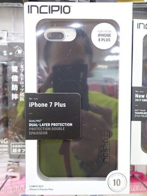 陸 INCIPIO Apple IPhone 7 8 I8 PLUS 軍規 防摔 背蓋 大78 DUALPRO 黑色