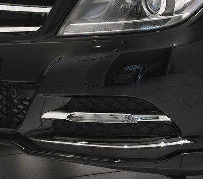 圓夢工廠 Benz 賓士 C W204 C300 C350 C63 2011~2014 鍍鉻 保險桿飾條 前桿飾條