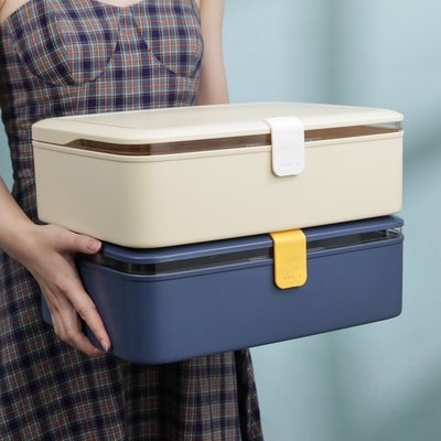 證件收納包家用a4文件收納盒家庭重要整理箱證書袋盒子桌面神器