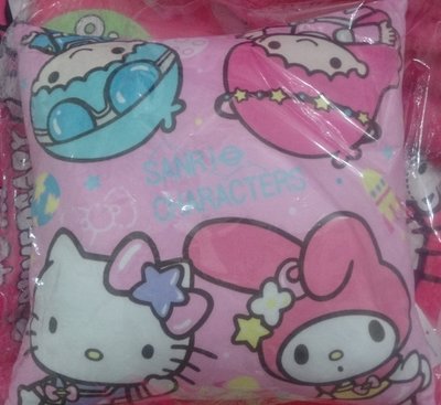 (全新) 三麗鷗家族 方型抱枕 (Hello Kitty & Melody & KIKI LALA)