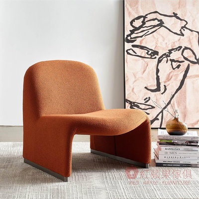 [紅蘋果傢俱] 極簡系列 SL-LX027 休閒椅 椅子 主人椅 義式椅 現代椅 輕奢椅 單人沙發