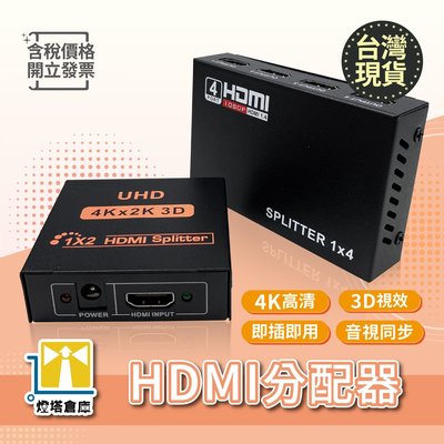現貨 HDMI分配器 HDMI切換器 一分二 分屏器 HDMI螢幕分配器 支援4K 影像分配器 螢幕同步切換器