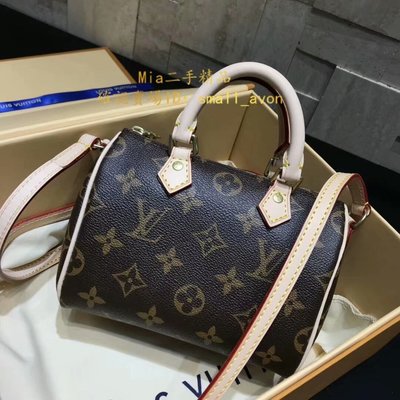 【二手正品】LV 路易威登 M61252 Monogram Nano Speedy 超美 迷你枕頭包 現貨 98新