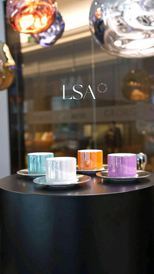 廠家出貨現貨英國LSA 寶格麗酒店同款 彩陶瓷茶壺咖啡壺意式咖啡杯馬克杯