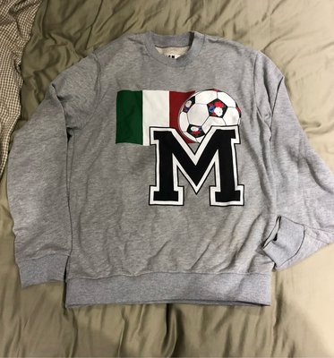 MSGM x YOOX 世界盃足球賽網站聯名限定款 sweatshirt M 二手絕版品