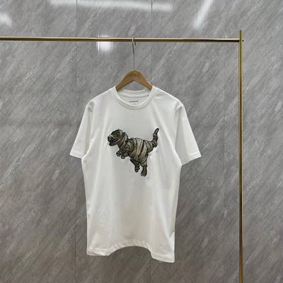 COACH繃帶恐龍刺繡情侶T恤-雙喜生活館