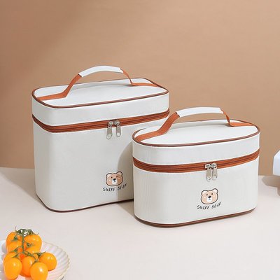 qf保溫袋飯盒袋手提便當包帶飯袋子上班族野餐裝飯盒餐包飯兜新款手提袋 保溫袋 手提包