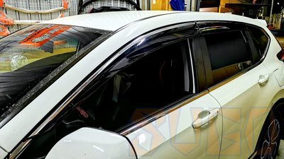 SUGO汽車精品 本田 HONDA CRV 5/5.5代 專用鍍鉻原廠款 卡扣式晴雨窗
