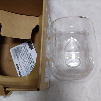 摩艾 造型 杯子 雙層 玻璃杯  300ml