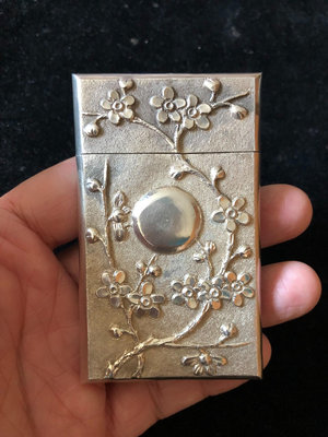 歐洲回流純銀名片盒 yan盒清代民國 出口歐洲 純手工制作13858
