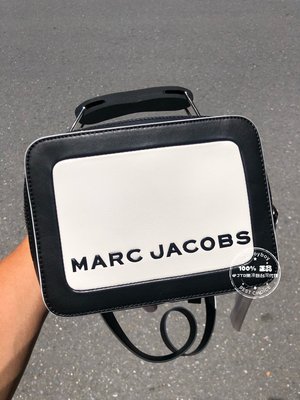 最後一個 黑白色 現貨 Marc Jacobs The Mini Box Bag mj 化妝箱包 mj相機包 全新正品