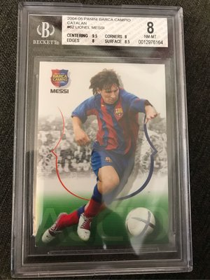 梅西 Leonardo Messi Rookie RC 2004 Panini #62 BGS 8 新人卡